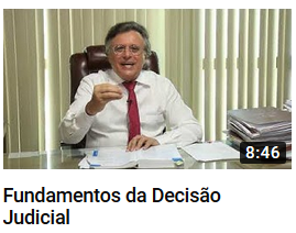 YouTube - Fundamentos da Decisão Judicial - Canal Prof. Barros Consultoria & Advocacia