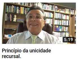 YouTube - Princípio da Unicidade Recursal - Canal Prof. Barros Consultoria & Advocacia